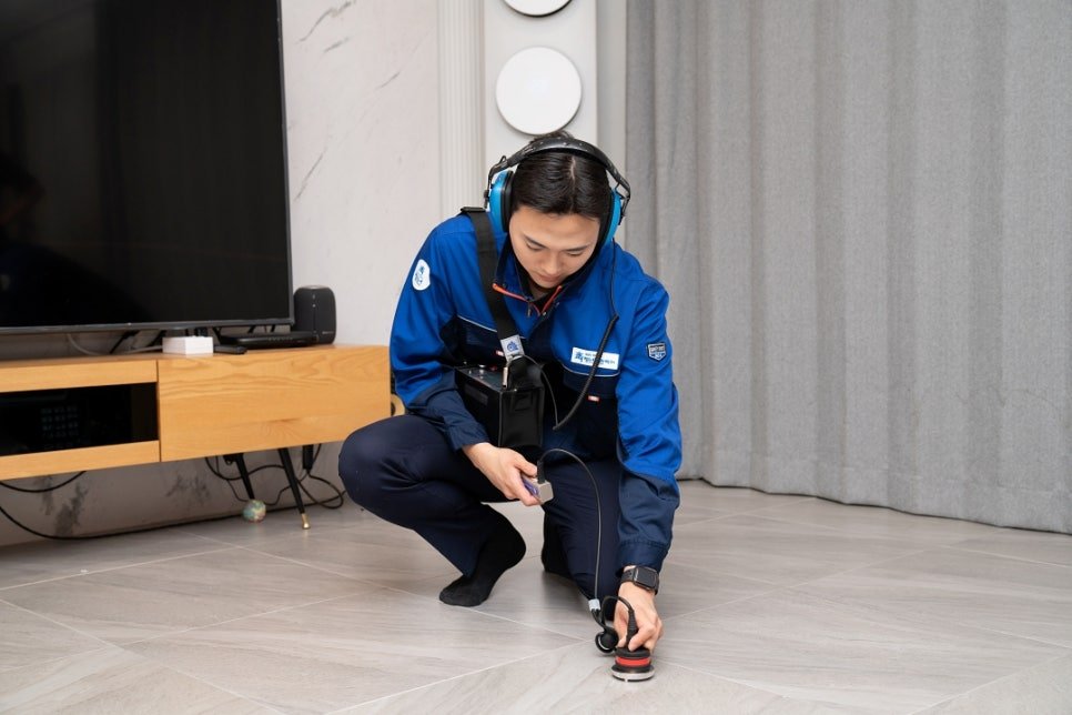 강동구 배관업체 한방누수 현장 누수탐지 작업